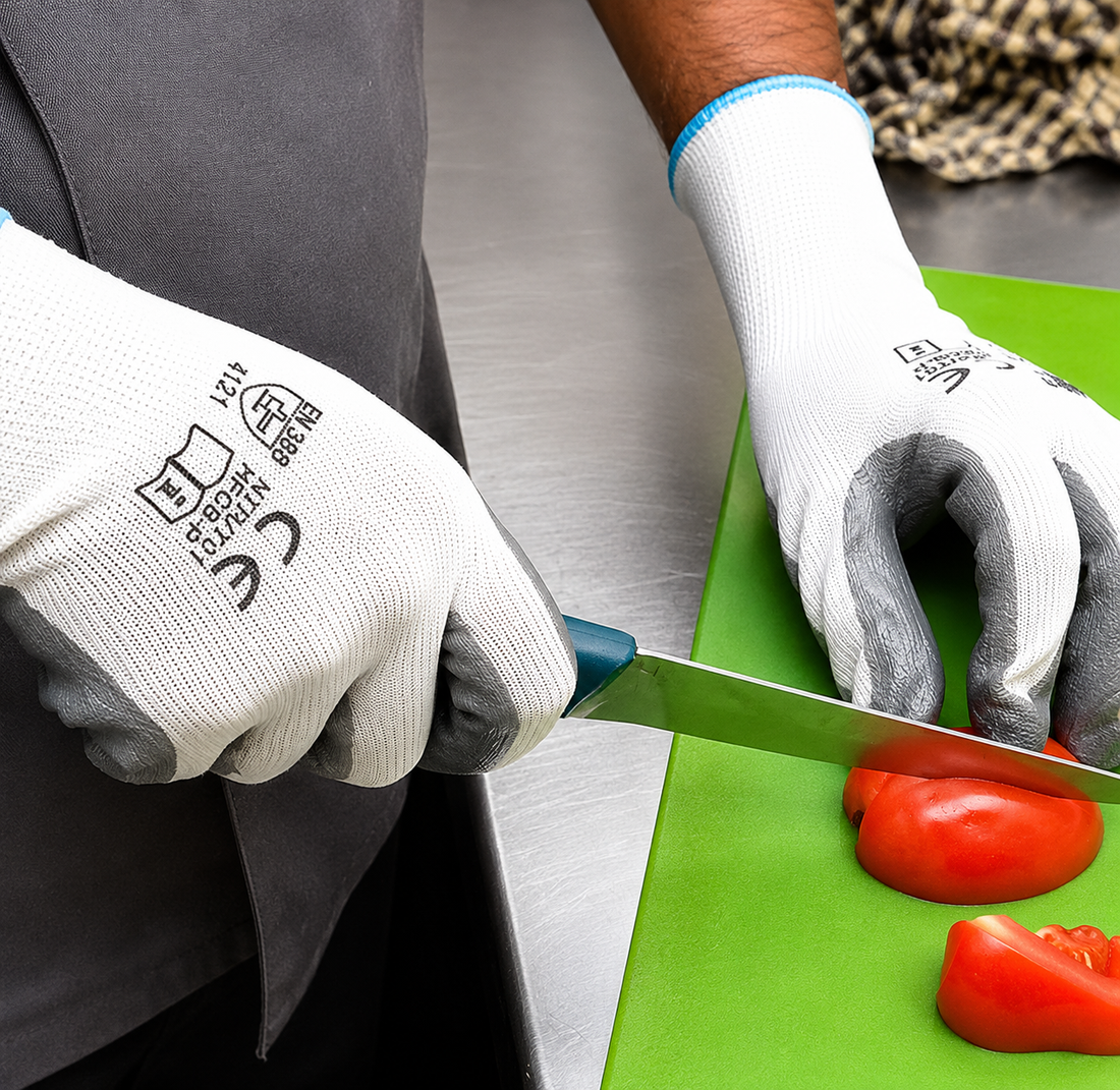 Grey Safety Gloves