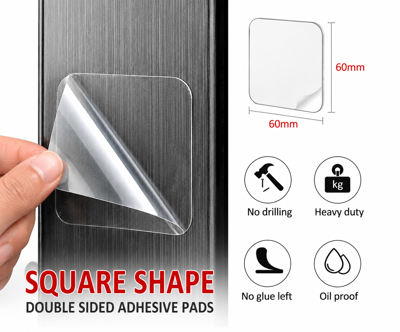 Transparent Adhesive Pads