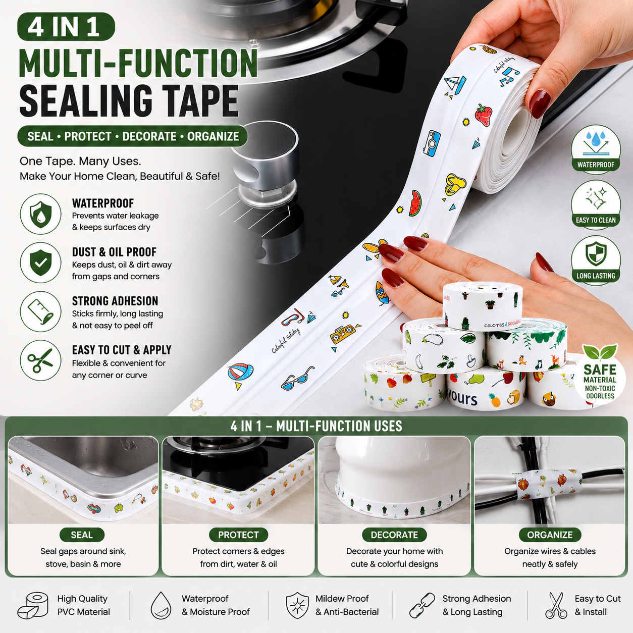 Orenta Kitchen Multipurpose Kitchen Sticker Roll