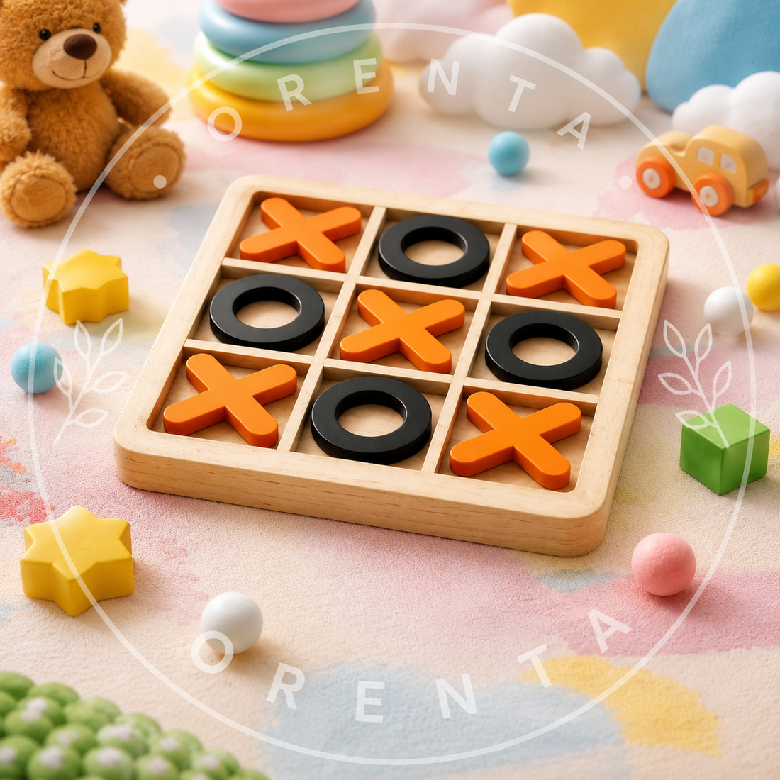 Wooden Tic Tac Toe