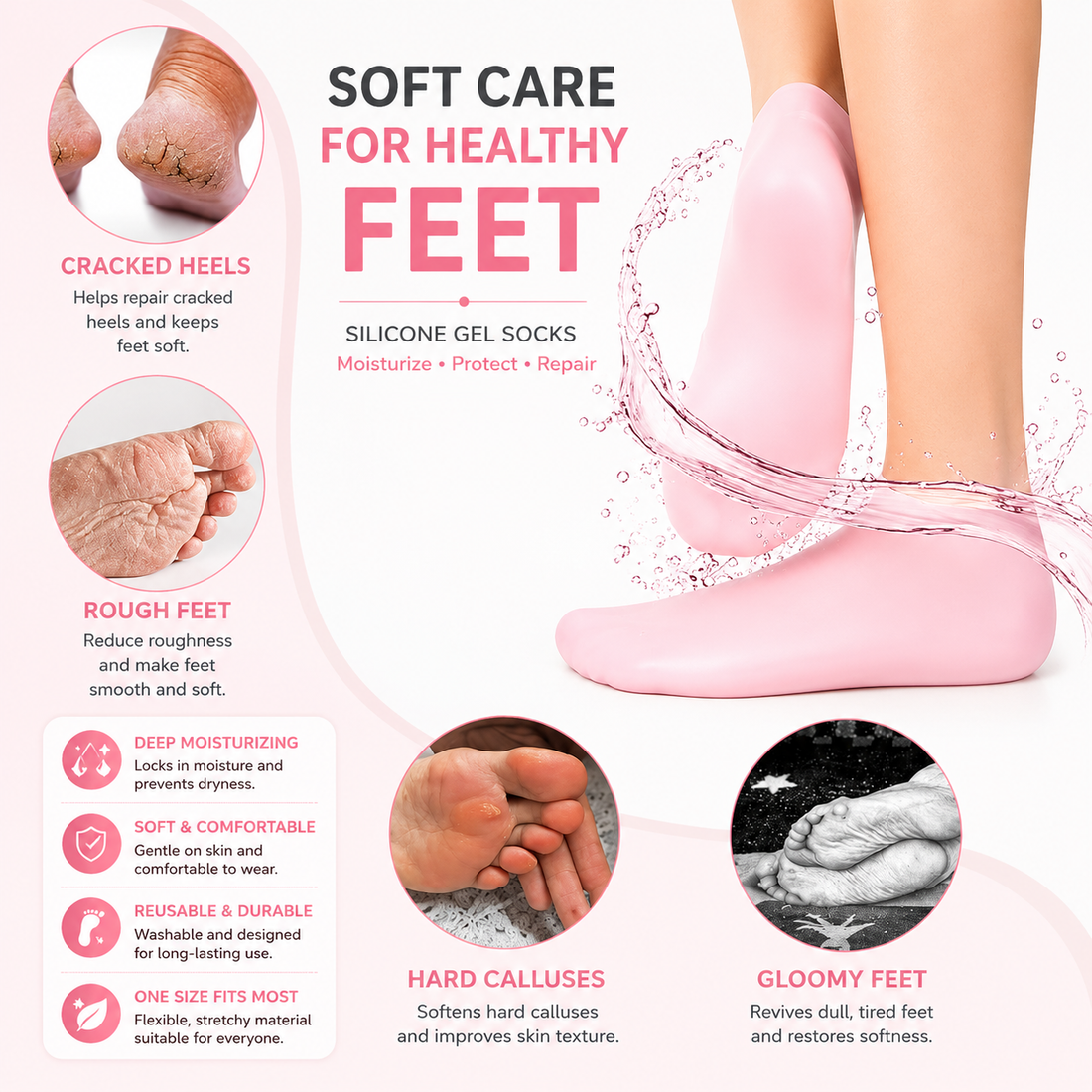 Reusable Waterproof Silicone Shoe Covers