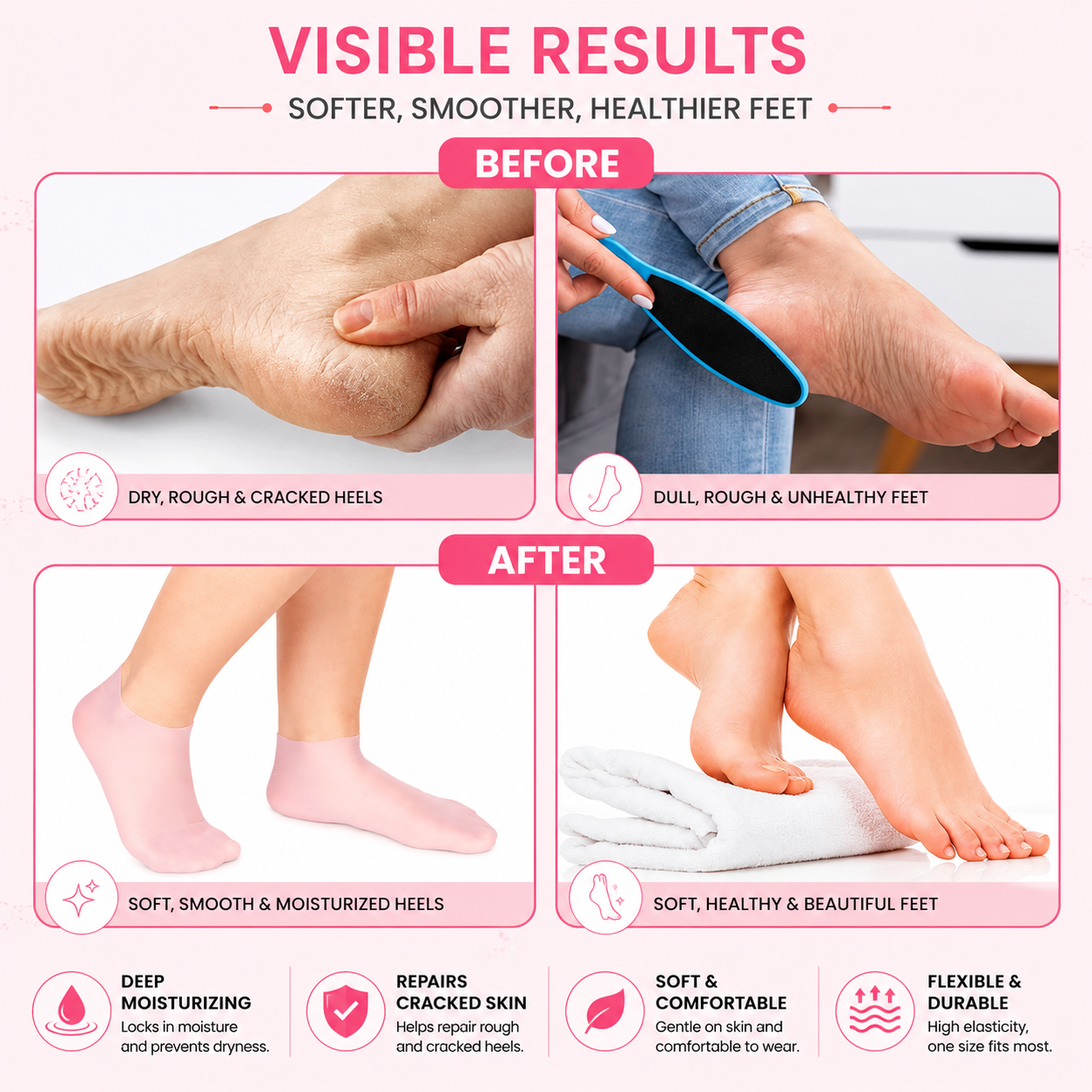 Reusable Waterproof Silicone Shoe Covers