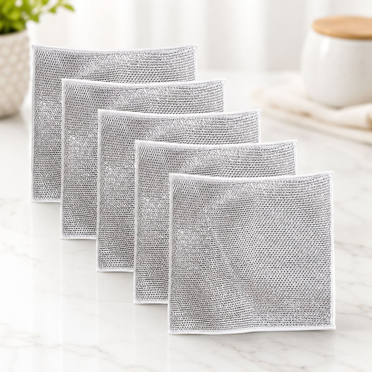 Multipurpose Non-Scratch Scrubbing Pads (Pack of 5)