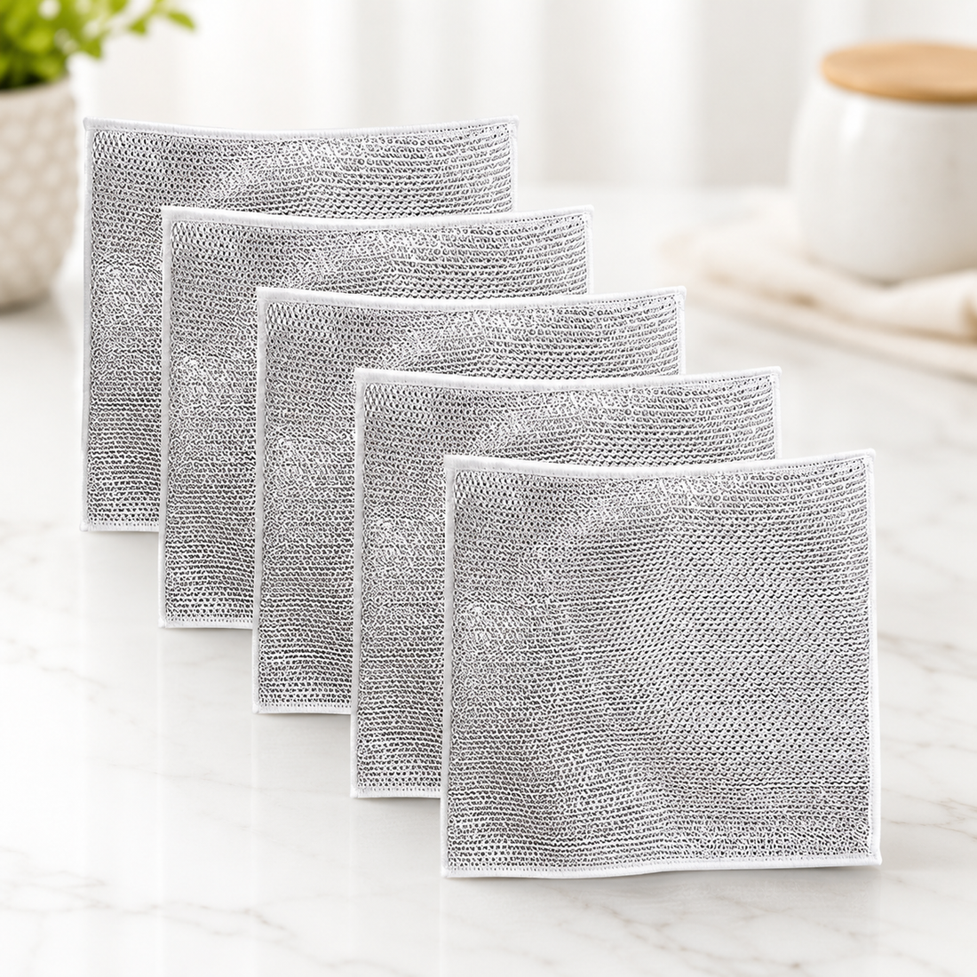 Multipurpose Non-Scratch Scrubbing Pads (Pack of 5)