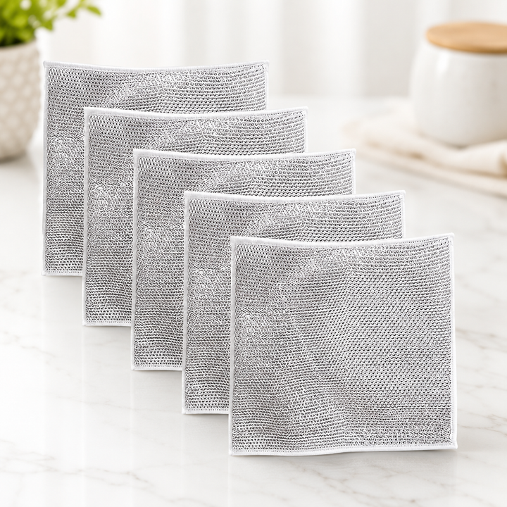 Multipurpose Non-Scratch Scrubbing Pads (Pack of 5)