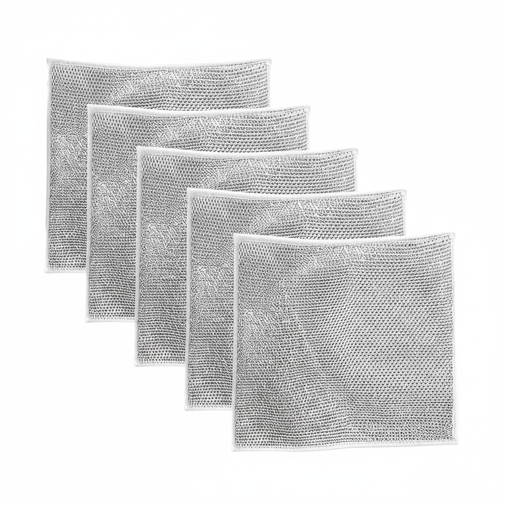 Multipurpose Non-Scratch Scrubbing Pads (Pack of 5)
