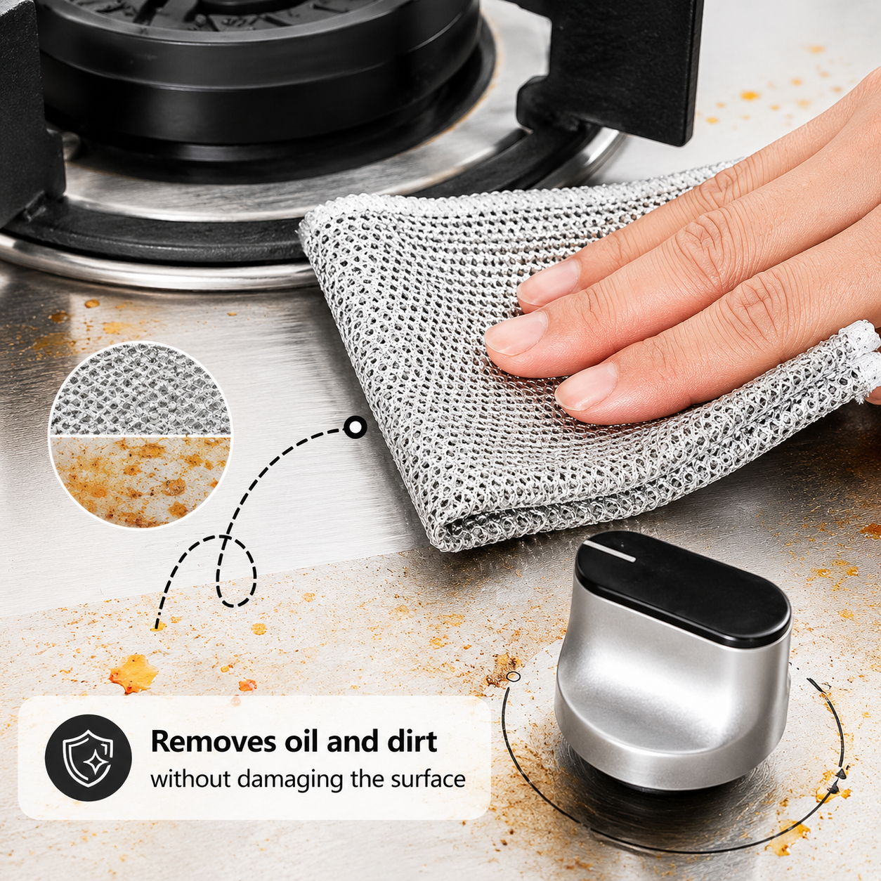 Multipurpose Non-Scratch Scrubbing Pads (Pack of 5)