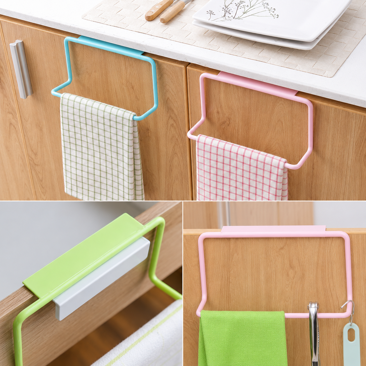 Over Cabinet Towel Holder