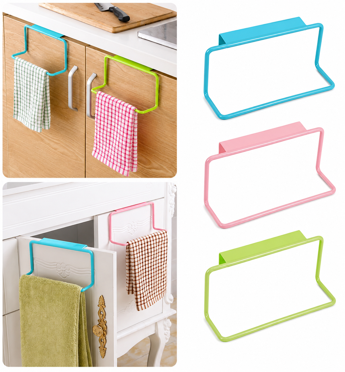 Over Cabinet Towel Holder