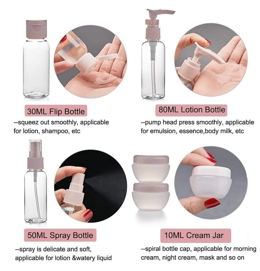 Travel Bottle Set