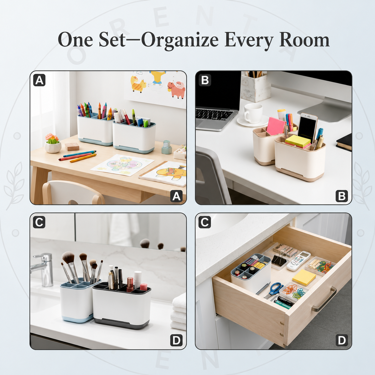 Multipurpose Desk Organizer Storage Box