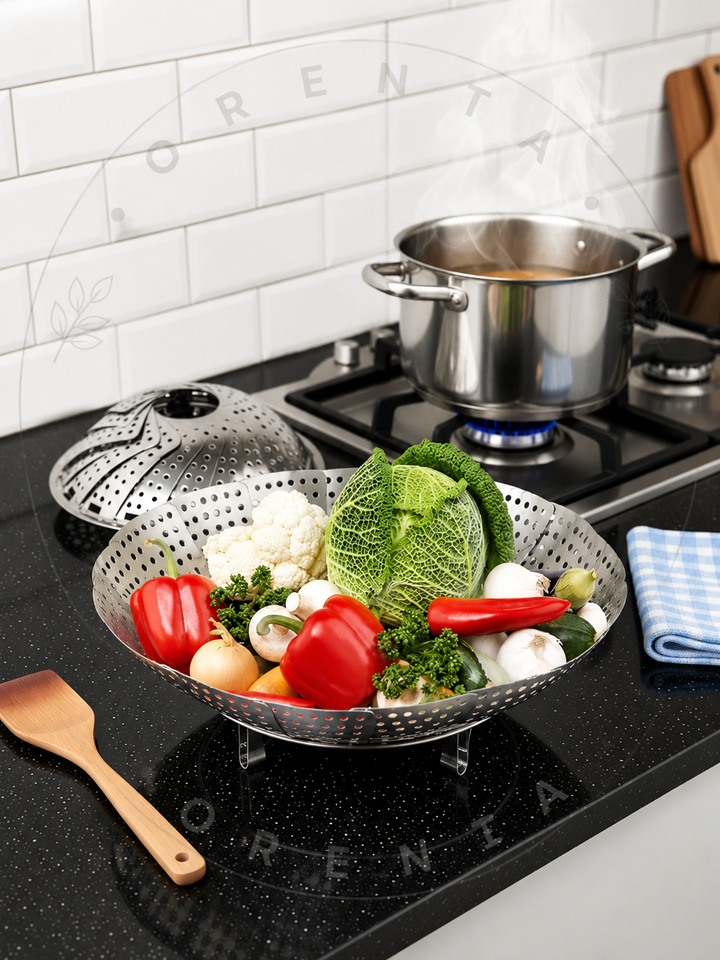 Stainless Steel Foldable Steamer Basket