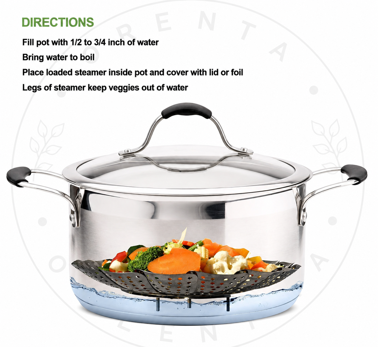 Stainless Steel Foldable Steamer Basket