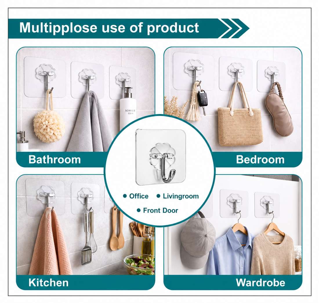 Self-Adhesive Wall Hooks