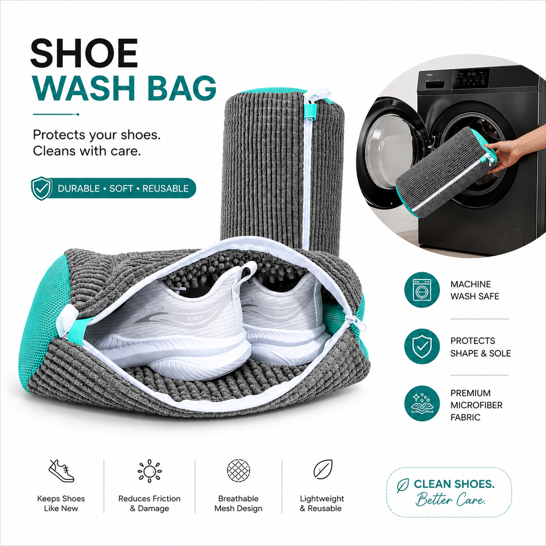Washable Shoe Laundry Bag
