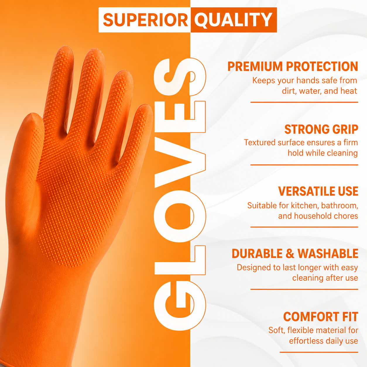 Silicone Kitchen Cleaning Gloves