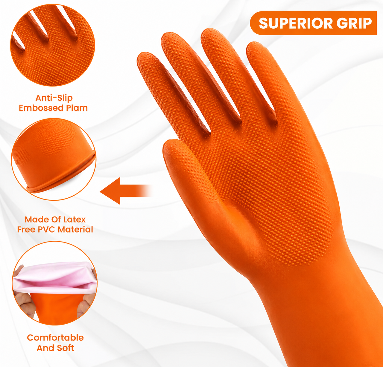 Silicone Kitchen Cleaning Gloves