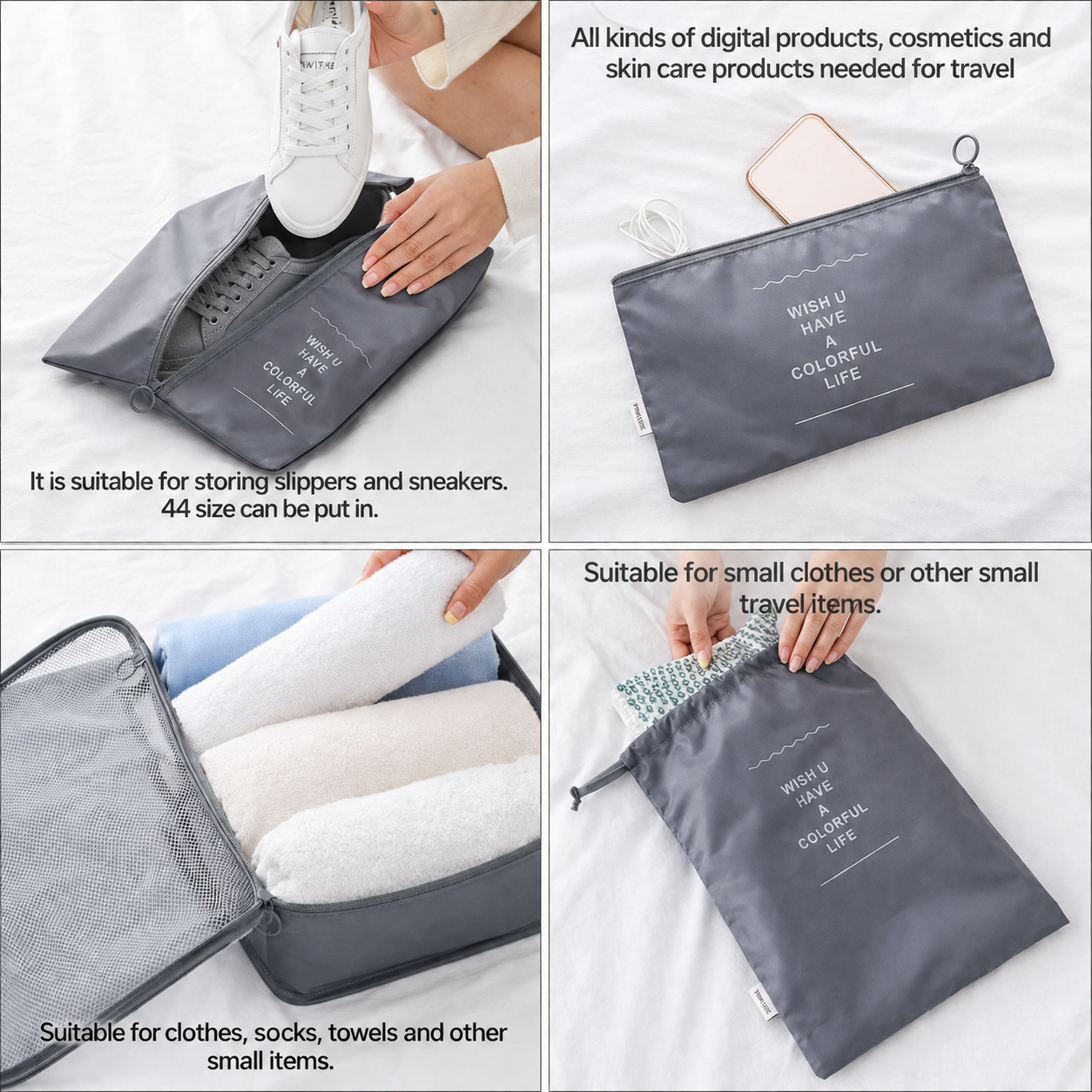7-Piece Travel Packing Cubes Set