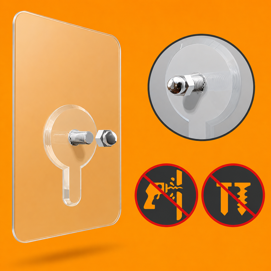 Self-Adhesive Screw Hooks