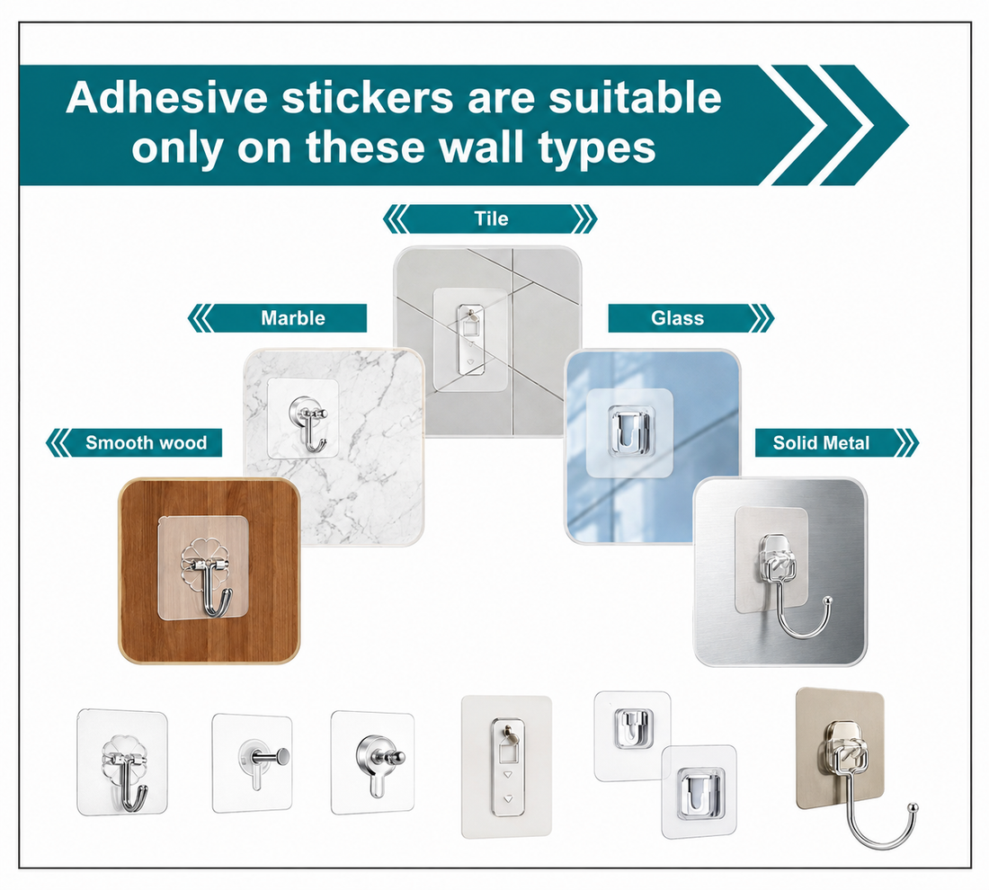 Self-Adhesive Wall Hooks
