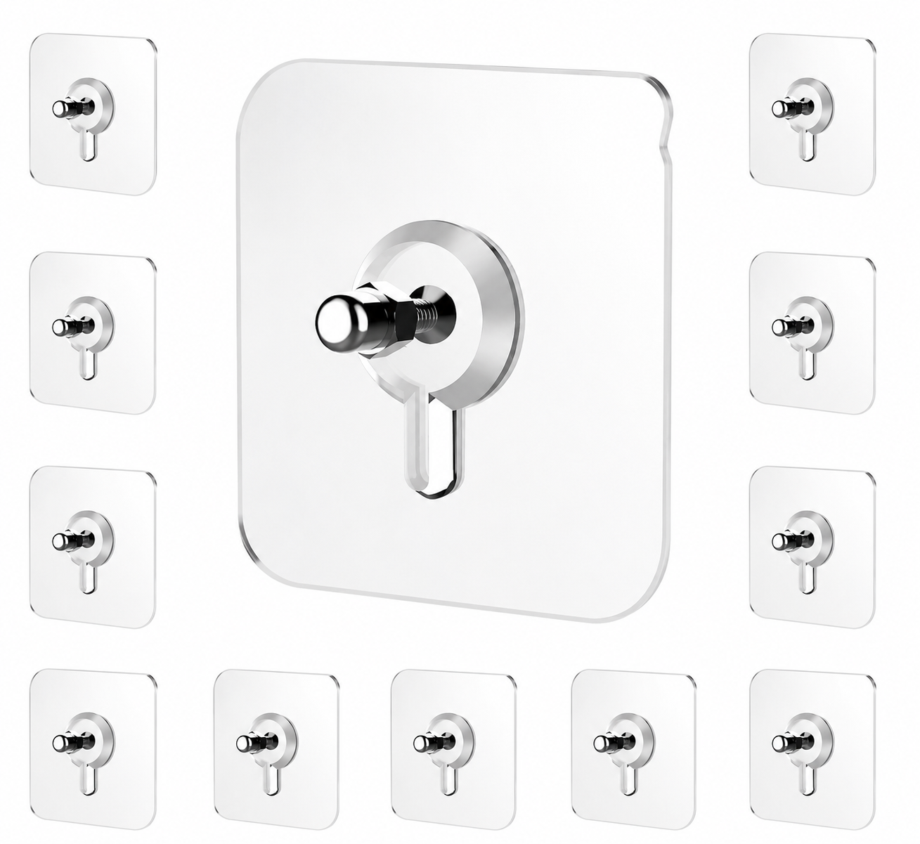 Self-Adhesive Screw Hooks