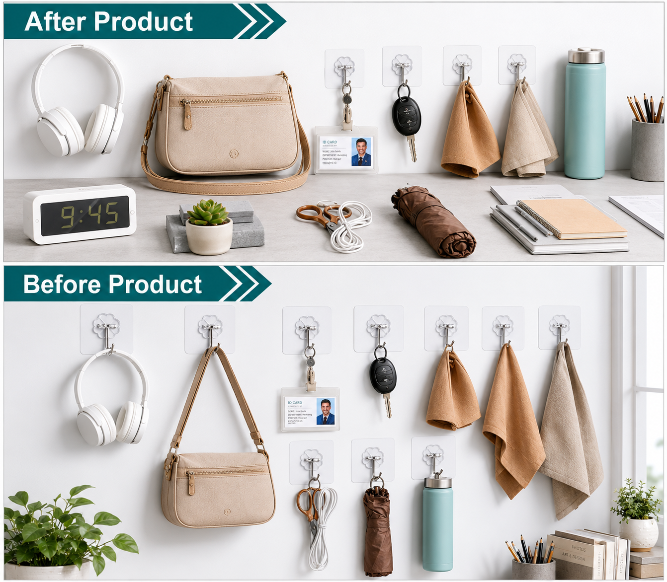 Self-Adhesive Wall Hooks