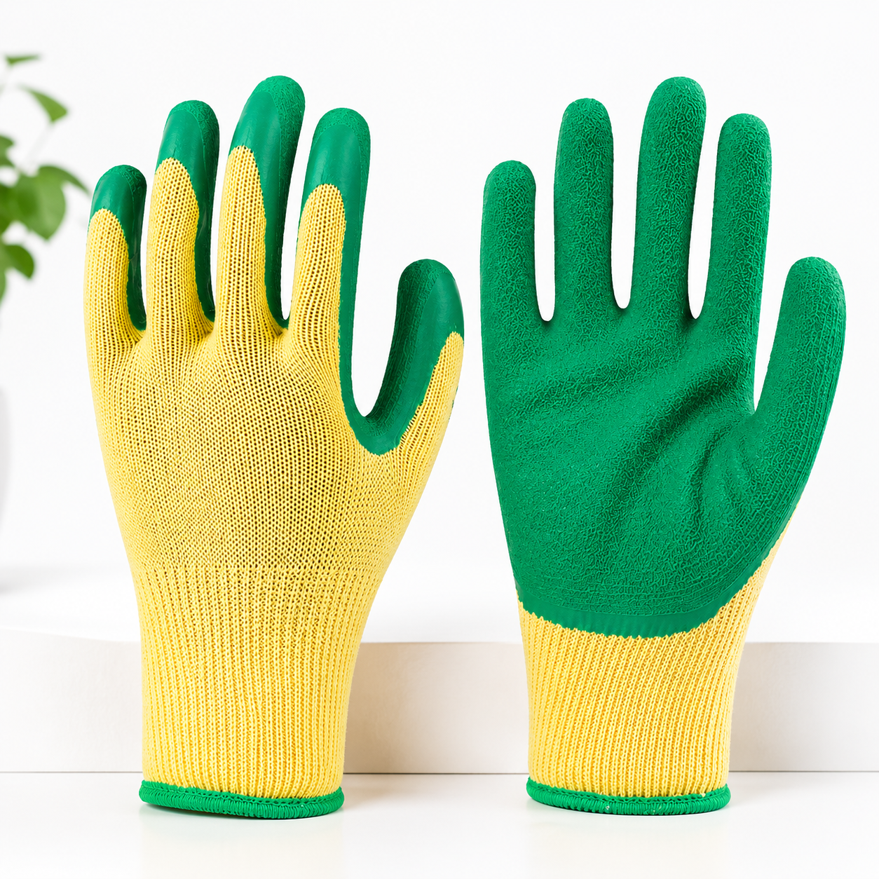 Green Safety Gloves