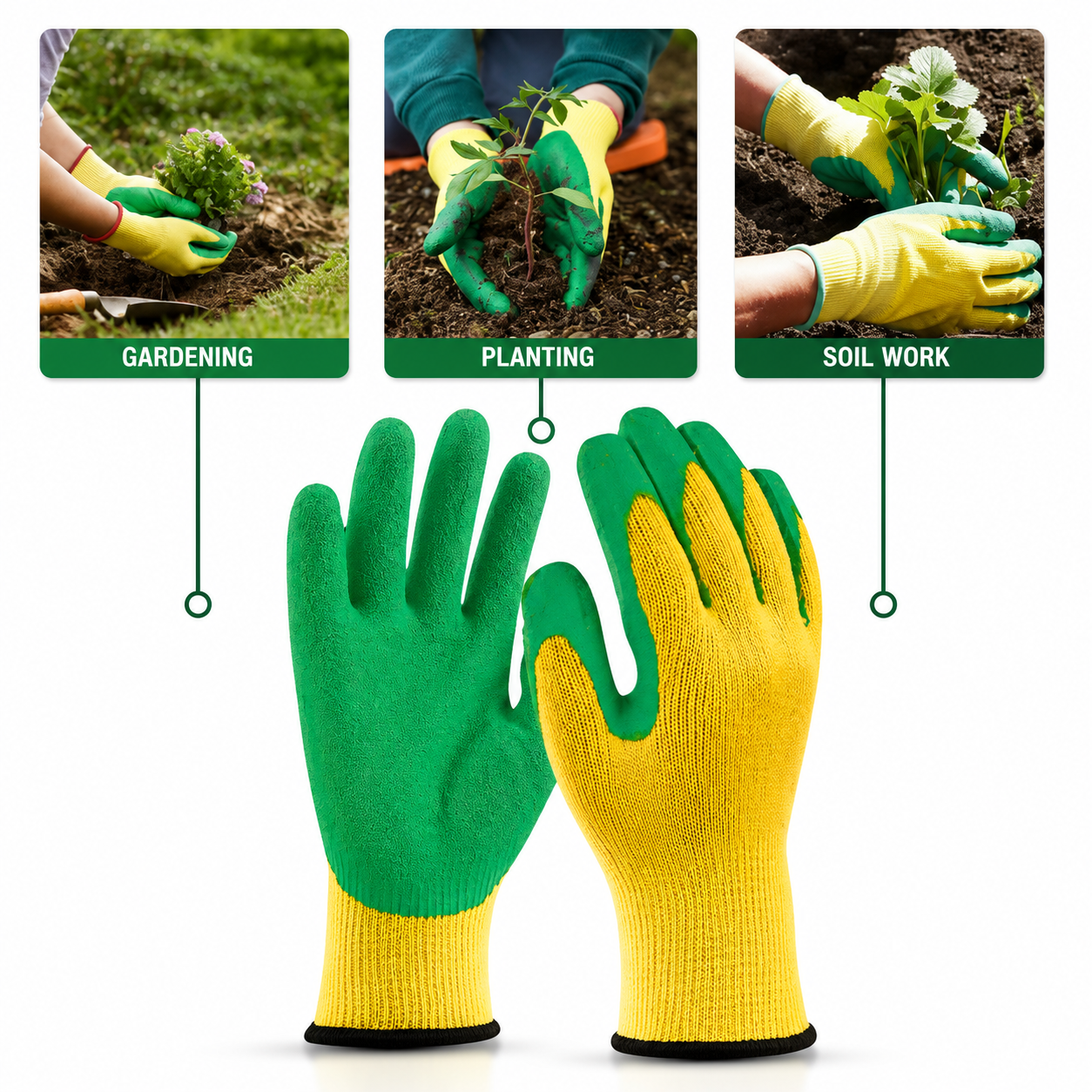 Green Safety Gloves