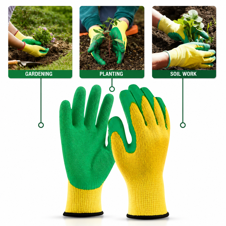 Green Safety Gloves