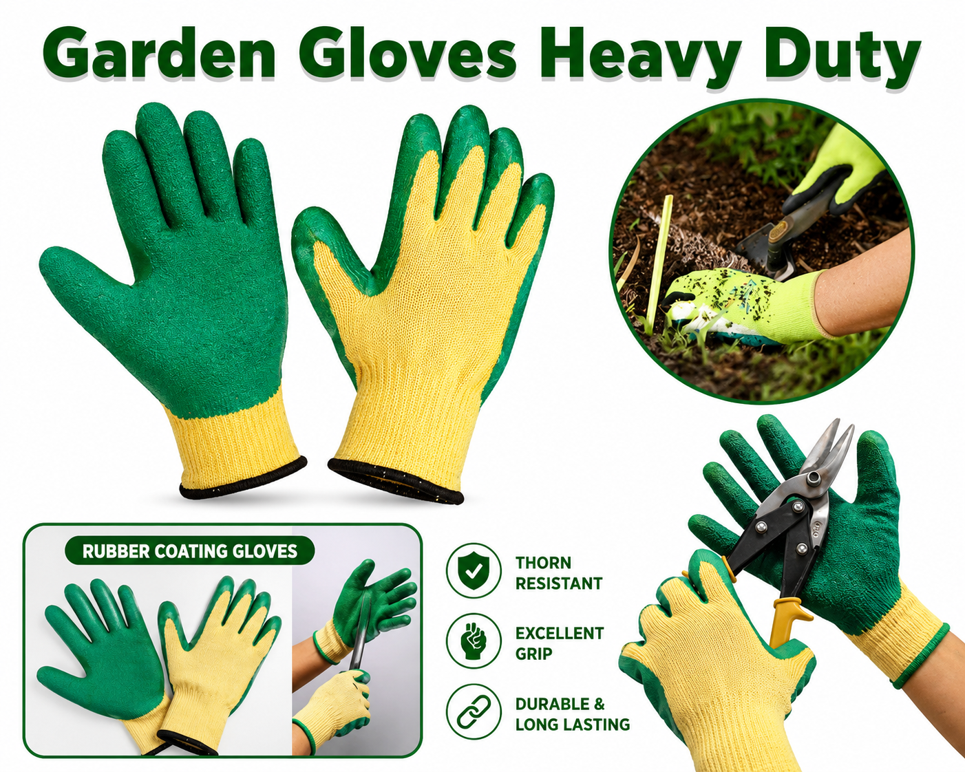 Green Safety Gloves