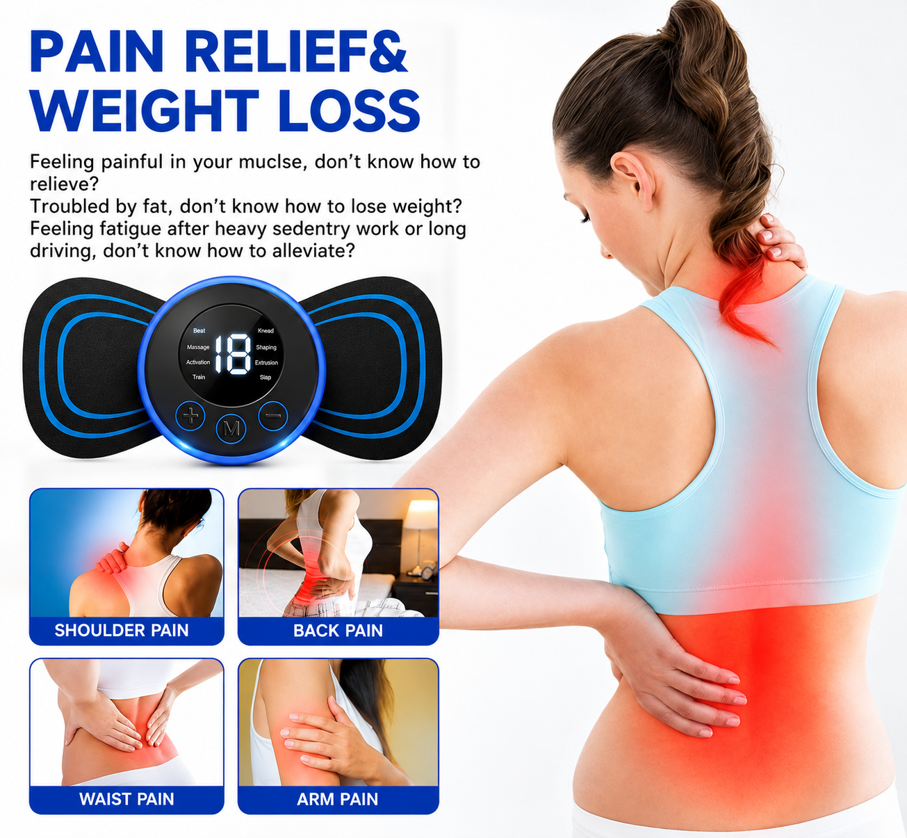 EMS Muscle Massager Pad